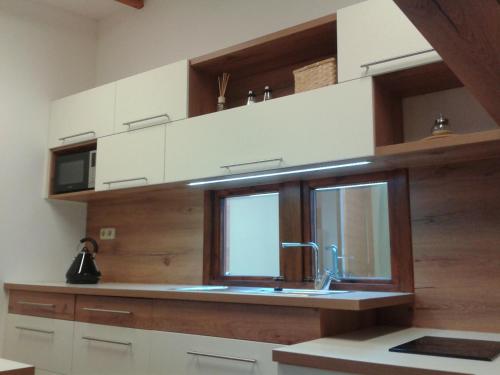 Apartments U Zelmanuにあるキッチンまたは簡易キッチン