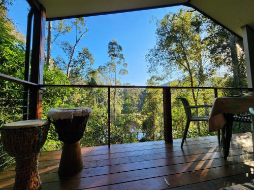 Balcone o terrazza di ZEN House Tiny house by the lake