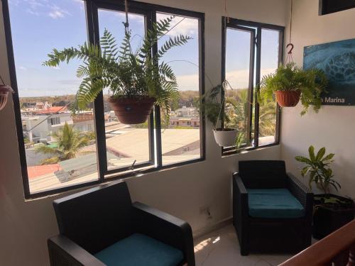Posezení v ubytování Hostal Carliza