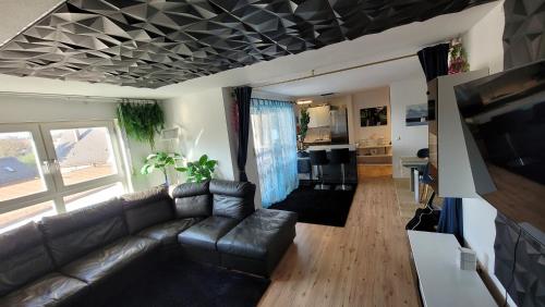 Dapur atau dapur kecil di Unique Munich Apartment