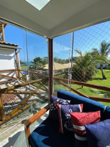 Χώρος καθιστικού στο Imóvel PE AREIA COM VISTA MAR EM GUARAJUBA NO CD PARAISO DO CORAIS 216
