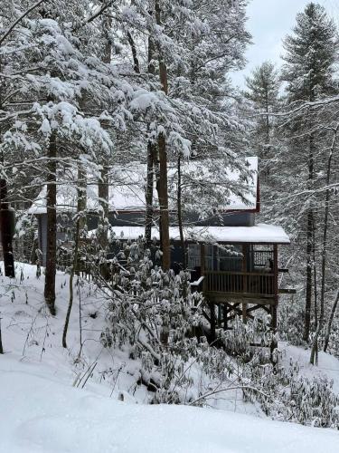 Cozy Cabin in Red River Gorge v zimě