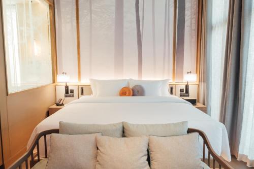 Hotel MYS Khao Yaiにあるベッド