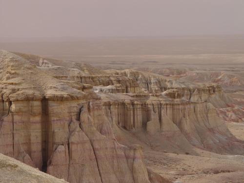 a view of the badlands from the top at UB Guesthouse & Tours - not for locals in Ulaanbaatar