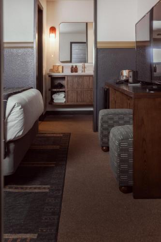 The Ozarker Lodgeにあるベッド