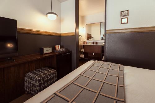 The Ozarker Lodgeにあるベッド