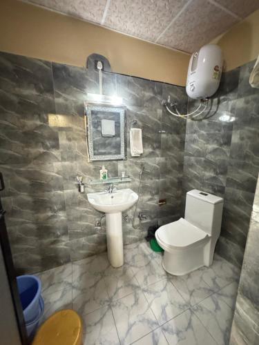 Koupelna v ubytování Hotel Kishan