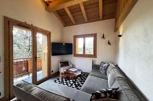 Photo de la galerie de l'établissement Chalet Close to Megève and the Ski Slopes, à Praz-sur-Arly