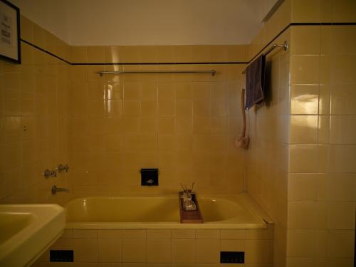 a bathroom with a tub and a sink at Forgo tten Paddock in Maitland