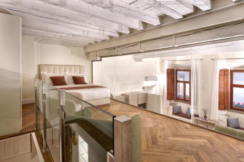 Χώρος καθιστικού στο Loft moderno vista centro città J House