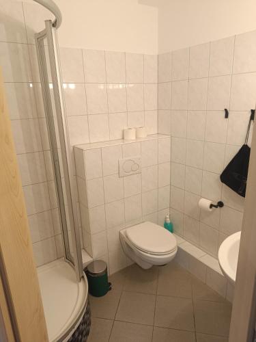 Koupelna v ubytování VEGAS Hotel