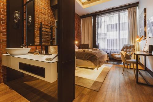 Posezení v ubytování The Loft Budapest