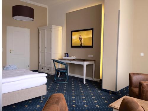 Letto o letti in una camera di Hotel Villa Schwanebeck