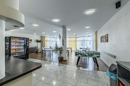 Kuchyň nebo kuchyňský kout v ubytování smartMotel
