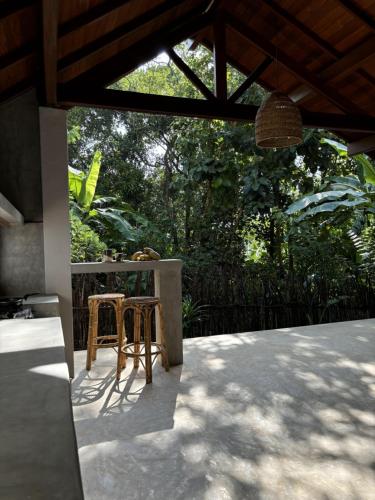 Zahrada ubytování Jungle Cottage