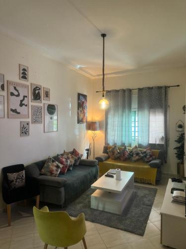 Posezení v ubytování Appartement cosy World Rabat