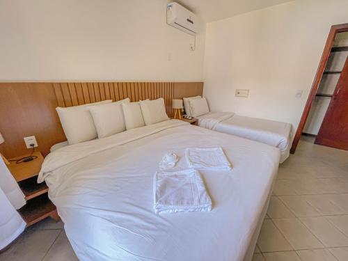 Katil atau katil-katil dalam bilik di Mar Paraíso Hotel