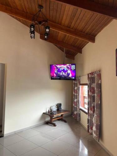 TV a/nebo společenská místnost v ubytování AP Smart Valinhos Campinas 9min Laroc Club 7 min