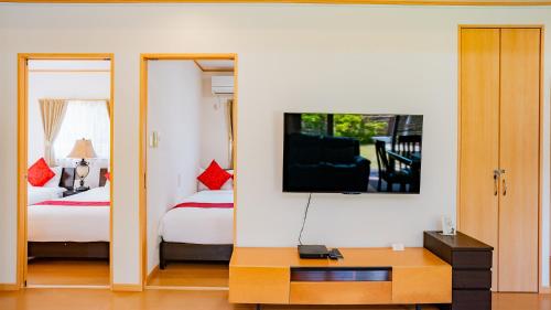 TV a/nebo společenská místnost v ubytování United Resort Kibougaoka