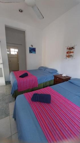 Postel nebo postele na pokoji v ubytování Casamaya Hostel & Diving