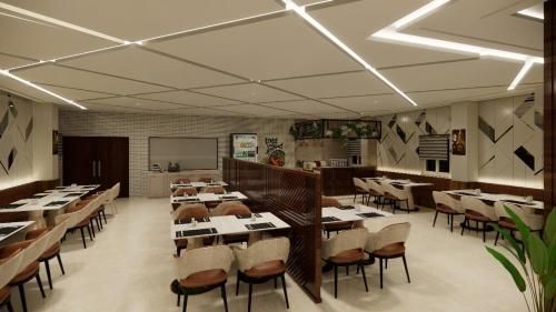 Restaurace v ubytování Sri Brundavan Grand Inn