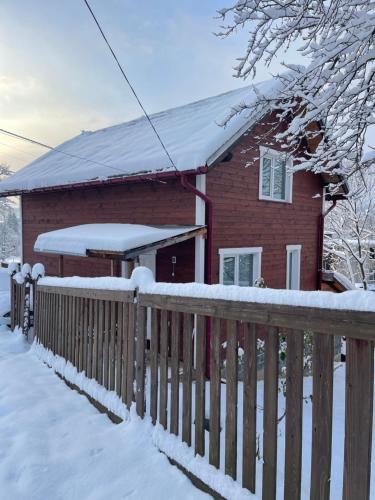 Карпатський котедж Karpatian cottage semasa musim sejuk