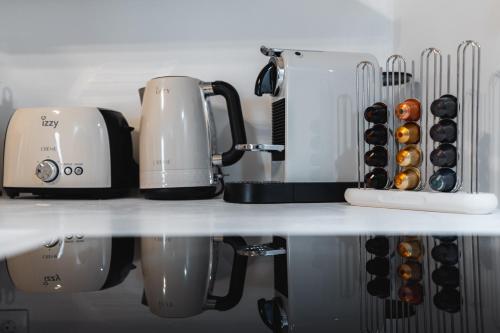Dapur atau dapur kecil di Cycladic home Aretinni