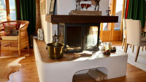 Χώρος καθιστικού στο Gstaad - Cozy spacious Flat right in the village