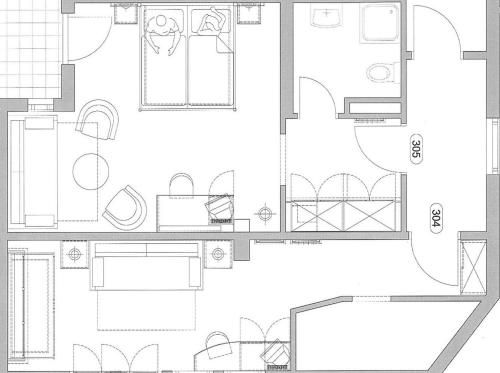 Plano de Hotel Glockenstuhl