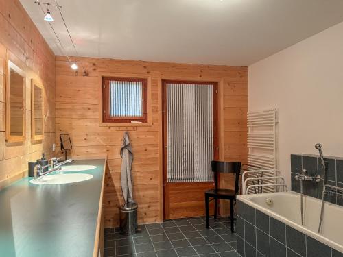 Koupelna v ubytování Casa Seglias