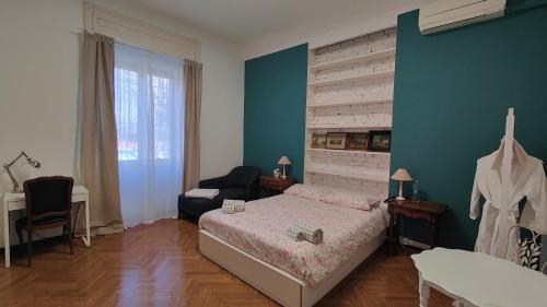 Postel nebo postele na pokoji v ubytování Treehouse Milano