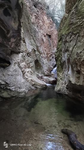 a pool of water in a canyon with rocks at ZuccarelloDreams in Zuccarrello