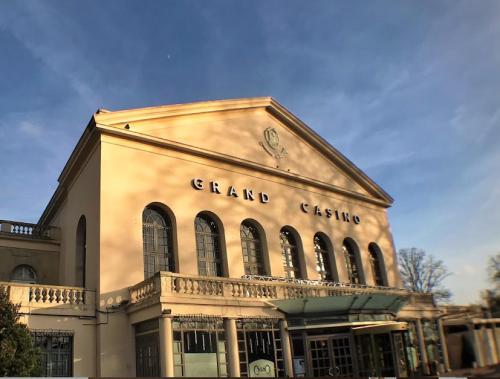 a large building with the words grand tasting on it at Le Nid de Forges in Forges-les-Eaux