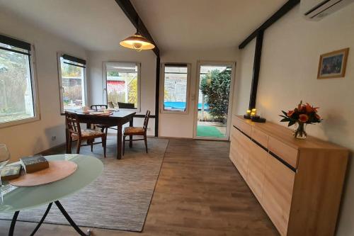 Et opholdsområde på Bungalow am Berliner Stadtrand