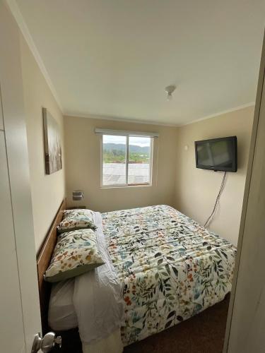 Katil atau katil-katil dalam bilik di Arriendo habitación diaria doble