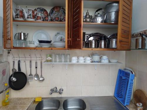 Kuchyň nebo kuchyňský kout v ubytování Dar hana