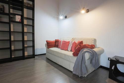 A seating area at Appartamento a 100m dal mare e dal Gaslini