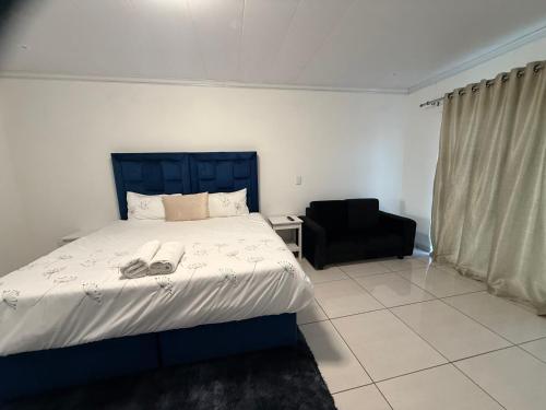 En eller flere senge i et værelse på Vinview double room