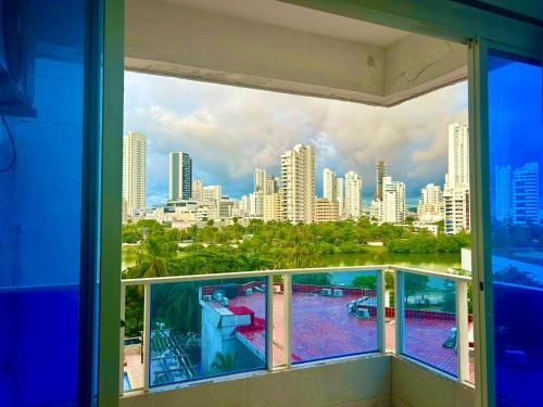 1C-AL2J APARTAMENTO DE 1 ALCOBA CERCA AL MAR CON AIRE ACONDICIONADO PISCINA Y WIFi