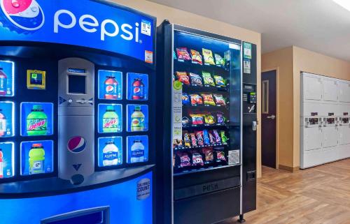 a pepsi refrigerator in a store with drinks at Extended Stay America Suites - Palm Springs - Airport in Palm Springs