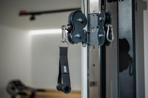 a close up of a door with a latch at Complex Turistic Capus & Spa in Căpuşu Mare