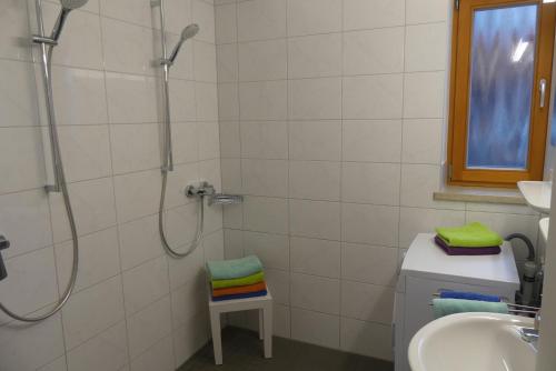 Koupelna v ubytování Ferienwohnung Haus Elisabeth, Roßfeldalm