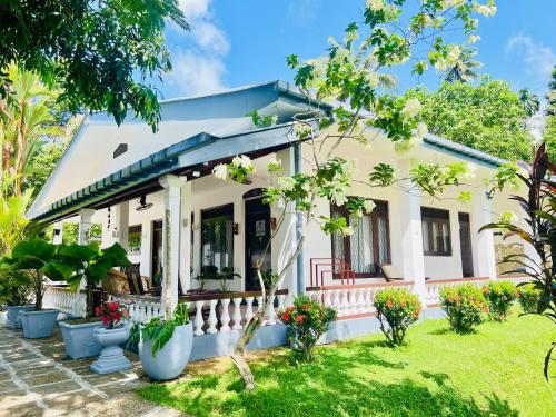 ヒッカドゥワにある101 Sterrling Villa - Private room 1の庭植物白家