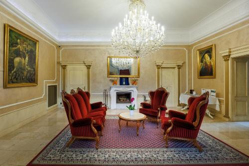 Istumisnurk majutusasutuses Hotel Château Cihelny