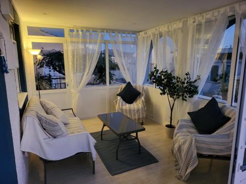 Χώρος καθιστικού στο Casa Mabel