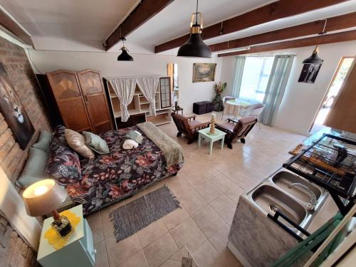 Χώρος καθιστικού στο Tehillah Guesthouse