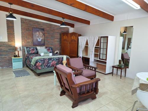 Χώρος καθιστικού στο Tehillah Guesthouse