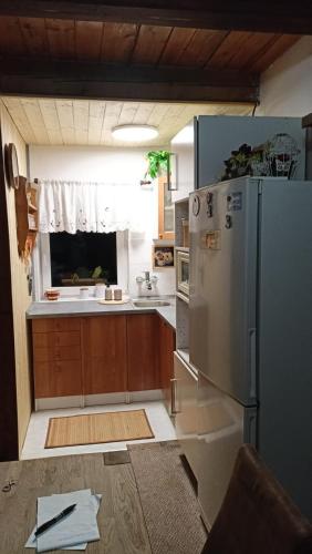 Una cocina o zona de cocina en Chata v Lískách