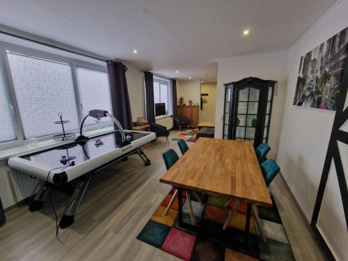 Khu vực ghế ngồi tại Ferienwohnung Schleswig Friedrichsberg Nähe von Schlei