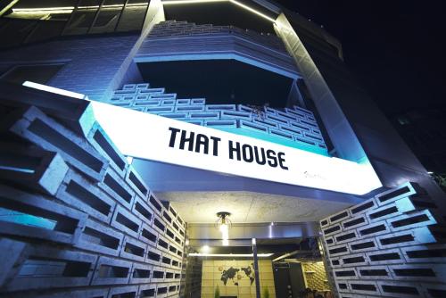a theatre with a sign that reads that house at That House Hongdae in Seoul